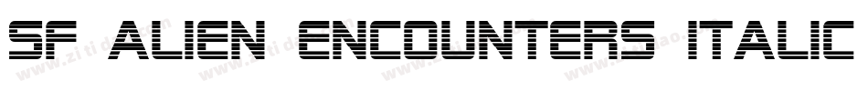 SF Alien Encounters Italic字体转换